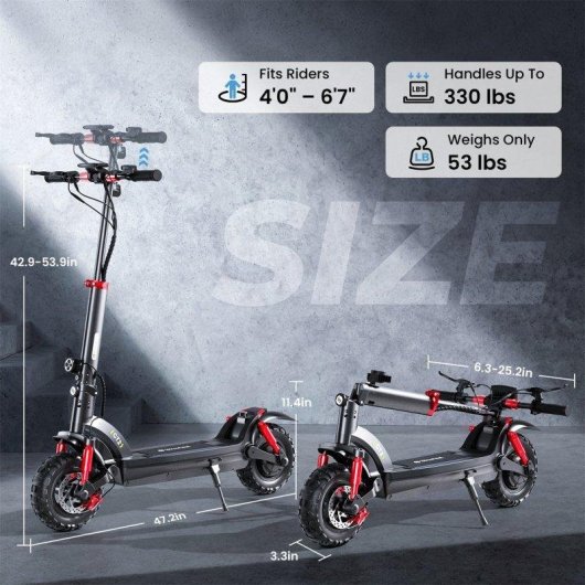 Patinete eléctrico iSinwheel GT2 500W Autonomía 80km Neumáticos 11" Frenos disco+electrónicos