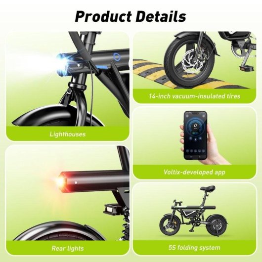 Fahrrad Elektrisch iScooter EB1S 250W 36V 12Ah 14 Zoll faltbar