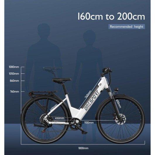 Bicicleta Eléctrica Onesport OT12 250W 36V 27.5" Todoterreno