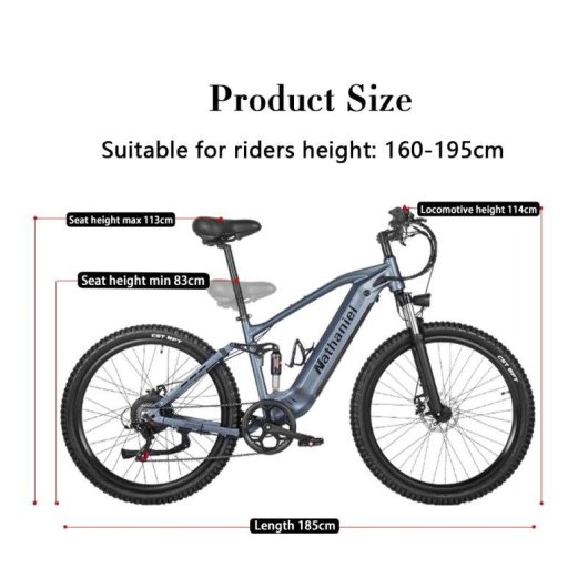 Bicicleta Eletrica Urbana Nathaniel Syr03 1000W