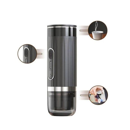 Máquina de café italiana portátil SZSMART KF14 80ml função aquecimento 3 em 1