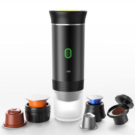 Máquina de café expresso portátil SZSMART KF15 3 em 1 verde