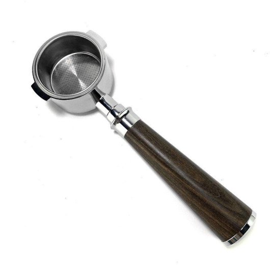 Mango fuer Portafilter SZSMART Sesb06 Kompat Delonghi Zwei Ohr Griff Schwarz