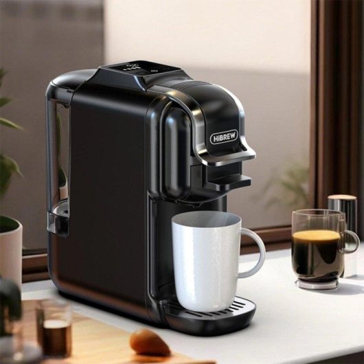 HiBREW H2C Espressomaschine 600 ml 20 Bar 5-in-1 Touchscreen Schwarz