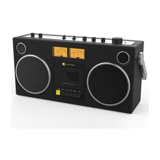 Altavoces We Are Rewind Boombox Bluetooth 104W con grabador cassette y micrófono