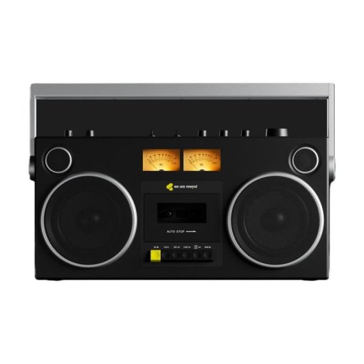 Altavoces We Are Rewind Boombox Bluetooth 104W con grabador cassette y micrófono