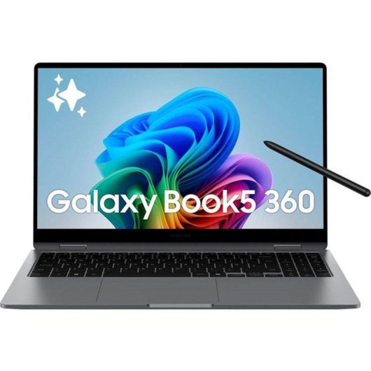 Portátil Samsung Galaxy Book5 360 15.6" Intel Core Ultra 7 256V 16GB 1TB SSD Intel Arc Graphics 140V Windows 11