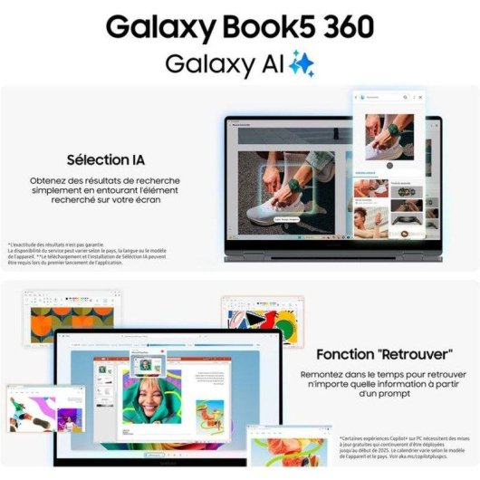 Portátil Samsung Galaxy Book5 360 15.6" Intel Core Ultra 7 256V 16GB 1TB SSD Intel Arc Graphics 140V Windows 11