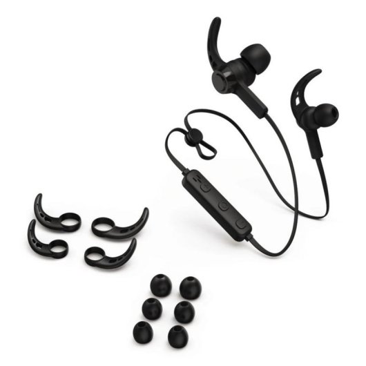 Auriculares Hama Freedom Run III inalámbricos Bluetooth para deportes con cancelación de ruido negro
