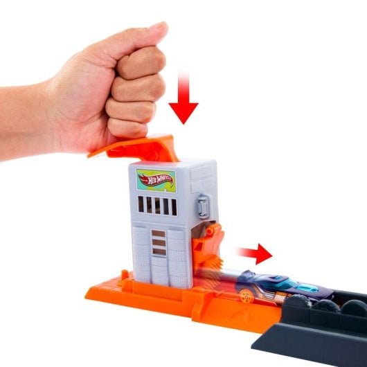Set de pistas y vehículo MATTEL Hot Wheels City Ataque del Gorila Feroz multicolor
