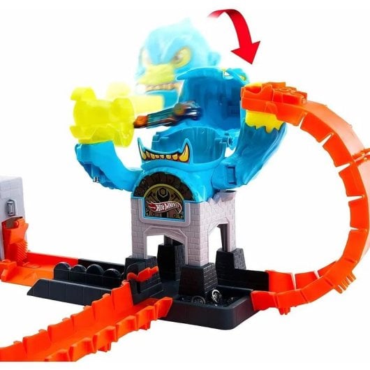 Set de pistas y vehículo MATTEL Hot Wheels City Ataque del Gorila Feroz multicolor