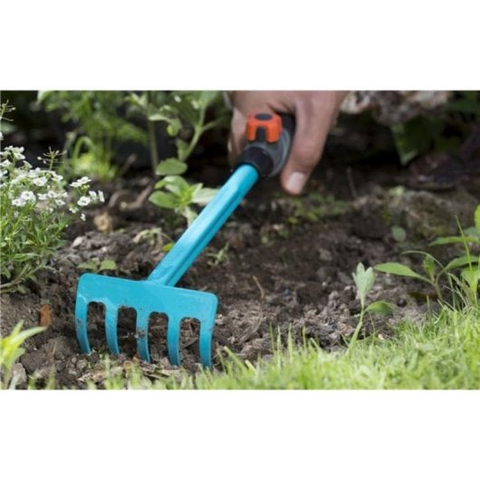 Rastrillo Manual Gardena Combisystem 5 Púas de Acero 85 mm