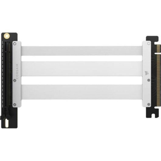 Cabo elevador Corsair Premium PCIe 5.0 x16 branco 17,5 cm