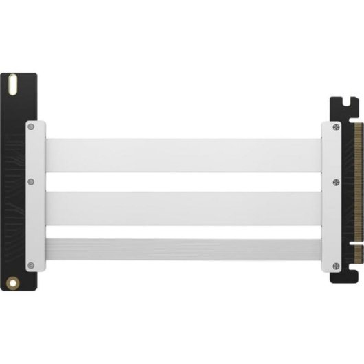 Cabo elevador Corsair Premium PCIe 5.0 x16 branco 17,5 cm
