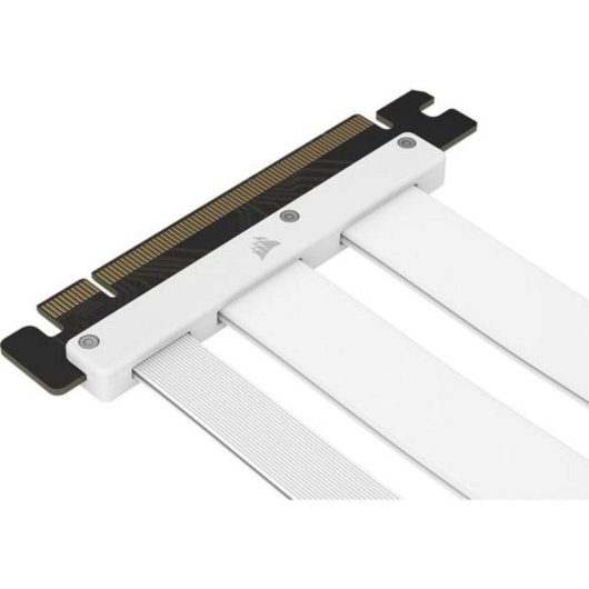 Cabo elevador Corsair Premium PCIe 5.0 x16 branco 17,5 cm