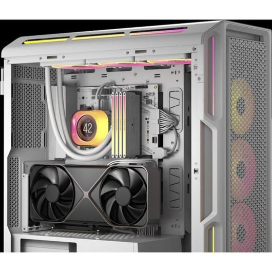Cabo elevador Corsair Premium PCIe 5.0 x16 branco 17,5 cm
