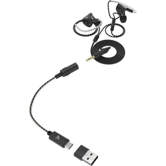 Auricolari Sharkoon Stealthbite con cavo jack 3,5 mm, microfono rimovibile, nero
