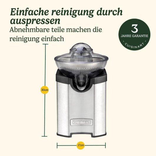 Presse-agrumes Cuisinart CCJ210E Électrique 100W Acier Inoxydable