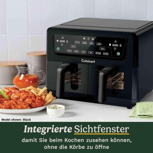 Friggitrice ad Aria Cuisinart AFD10XSSE 10,4L 2400W Doppia con Timer
