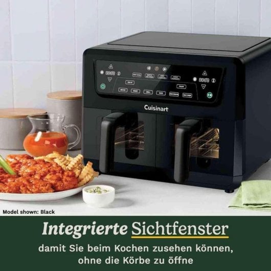Freidora de Aire Cuisinart AFD10XSSE 10,4 L 2400 W Doble con Temporizador