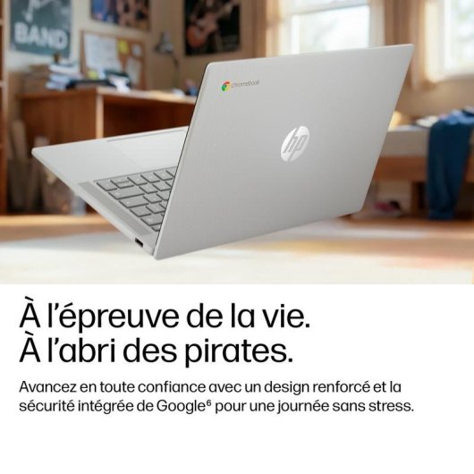 Ordinateur portable HP Chromebook 14a-nm0000nfx 14" MediaTek Kompanio 4GB 128GB ChromeOS