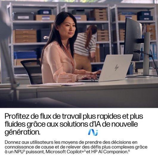 Ordinateur portable HP EliteBook 6 G1a 14" AMD Ryzen AI 5 340 32 Go Radeon 840M Windows 11 Pro 512 Go SSD écran antireflet