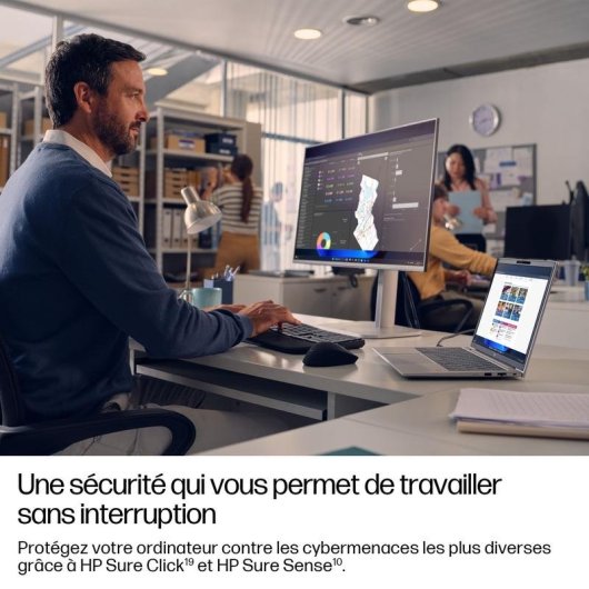 Ordinateur portable HP EliteBook 6 G1a 14" AMD Ryzen AI 5 340 32 Go Radeon 840M Windows 11 Pro 512 Go SSD écran antireflet