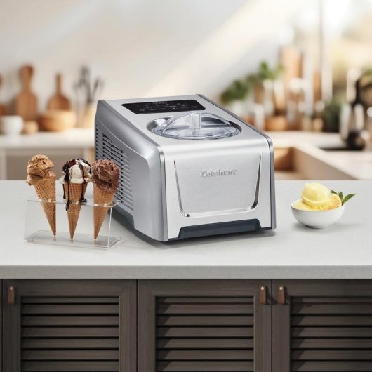 Heladora Cuisinart ICE150E compresor 1,5 L acero inoxidable LED