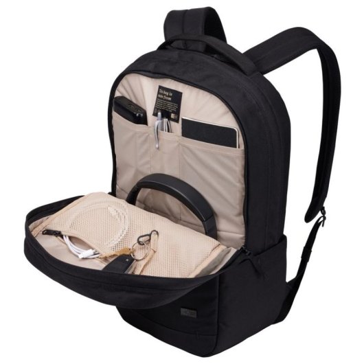 Mochila Case Logic Invigo Eco para portátil 15.6" negra ecológica