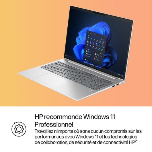 Ordinateur portable HP ProBook 4 G1iR 16 pouces Intel Core 5 120U 16 Go Intel Graphics Windows 11 Pro 512 Go SSD clavier rétroéclairé