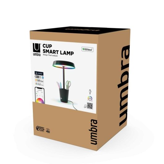 Lâmpada de mesa inteligente Nanoleaf Umbra Cup Wi-Fi 6E 16M cores regulável