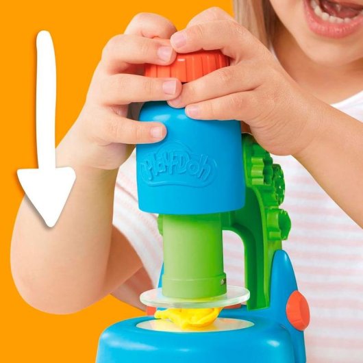 Juguete Play-Doh Microscopio luminoso con 5 plastilinas y 17 piezas