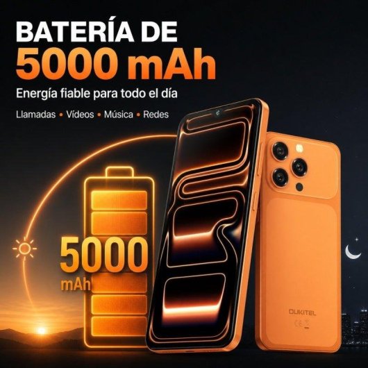 Oukitel C17 4G 6,52" 4GB 64GB Arancione Dual SIM