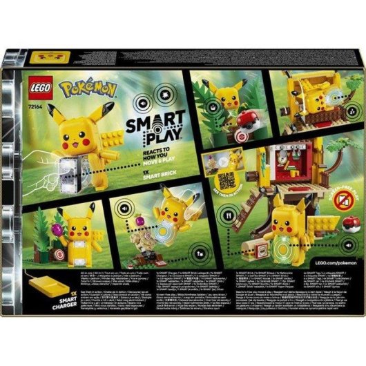LEGO Pokémon Smart Play Pikachu y Casa de Entrenamiento 72164 400 piezas