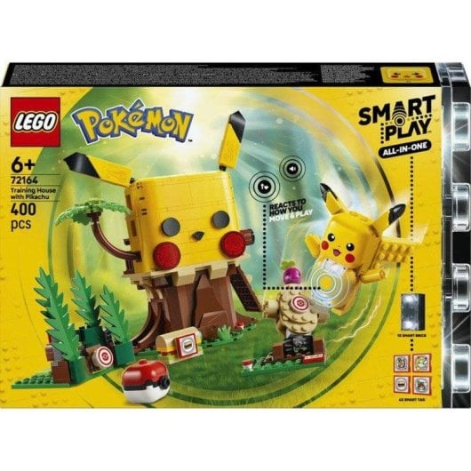 LEGO Pokémon Smart Play Pikachu y Casa de Entrenamiento 72164 400 piezas