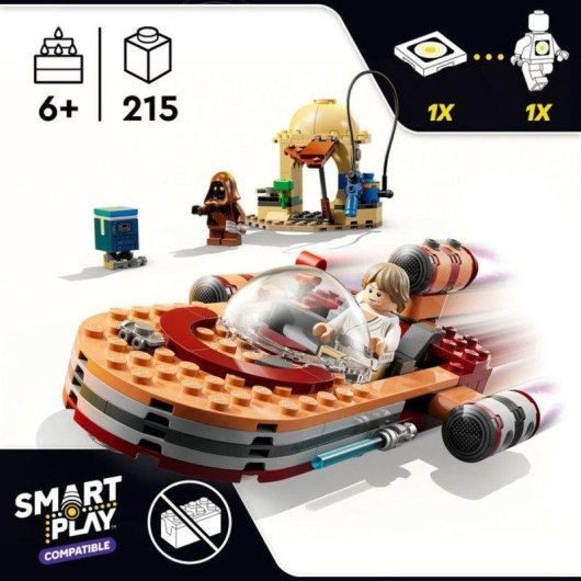 LEGO Star Wars Smart Play Luke’s Landspeeder 75420 215 pièces