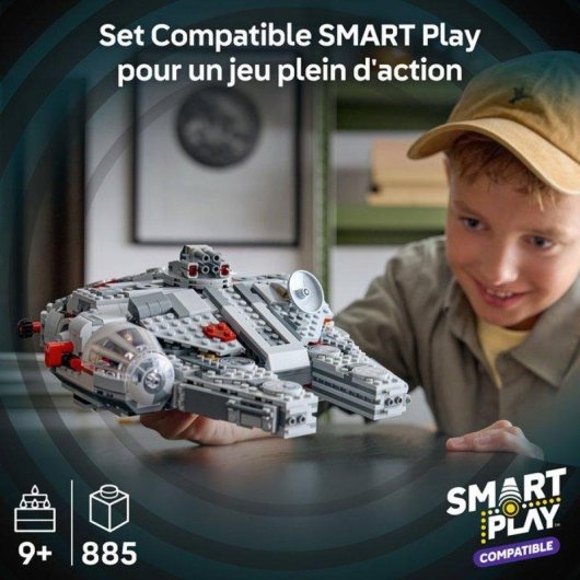 LEGO Star Wars SMART Play Halcón Milenario 75426 885 piezas