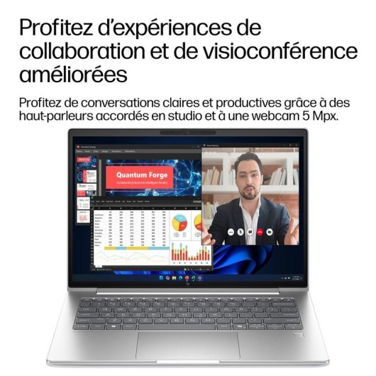HP EliteBook 6 G2i Ordinateur portable 14" Intel Core 7 350 16 Go Windows 11 Pro 512 Go SSD Intel Graphics Clavier rétroéclairé