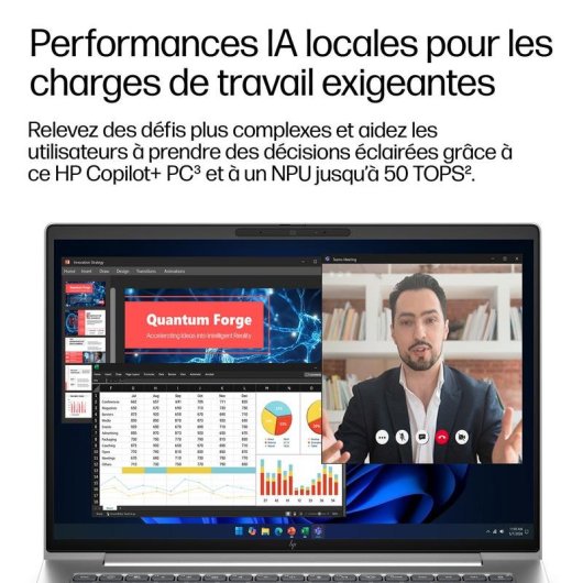 Ordinateur portable HP EliteBook 6 G2a 14" AMD Ryzen AI 5 16Go Radeon 840M SSD 512Go Windows 11 Pro clavier rétroéclairé