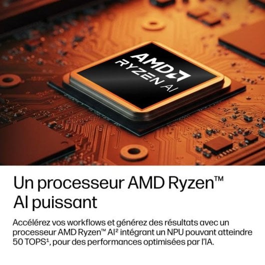 Ordinateur portable HP EliteBook 8 G2a 16" AMD Ryzen AI 5 16GB 512GB SSD Radeon 840M Windows 11 Pro