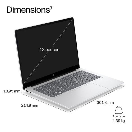 Ordinateur portable HP EliteBook 8 G2i 13,3" Intel Core Ultra 7 355 32GB 1TB SSD Intel Graphics Windows 11 Pro