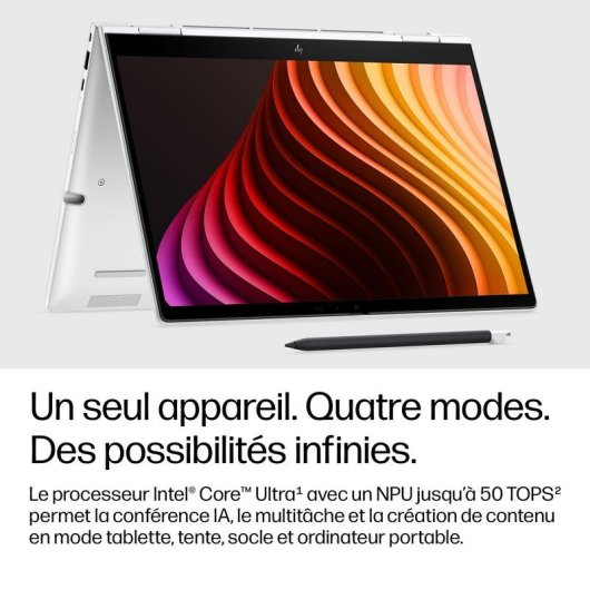 HP EliteBook 8 Flip G2i 13,3" Ordinateur portable Intel Core Ultra 5 325 16 Go 512 Go SSD Graphiques Intel Pro Windows 11, écran tactile