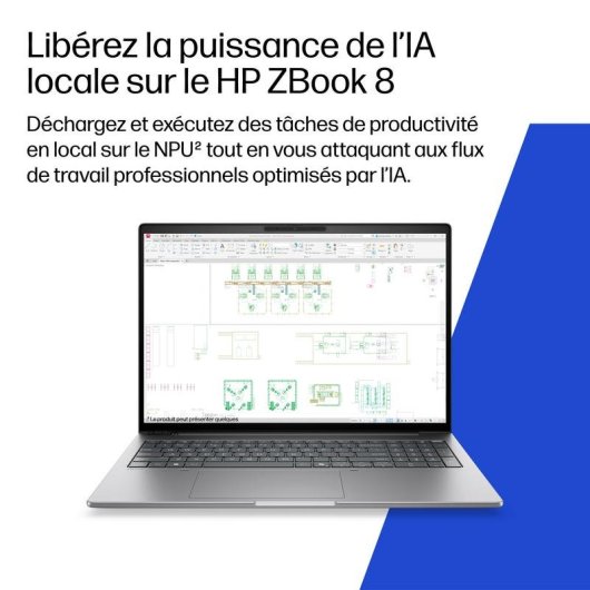 Ordinateur portable HP ZBook 8 14" Intel Core Ultra 7 48GB 1TB SSD RTX 300 Windows 11 Pro