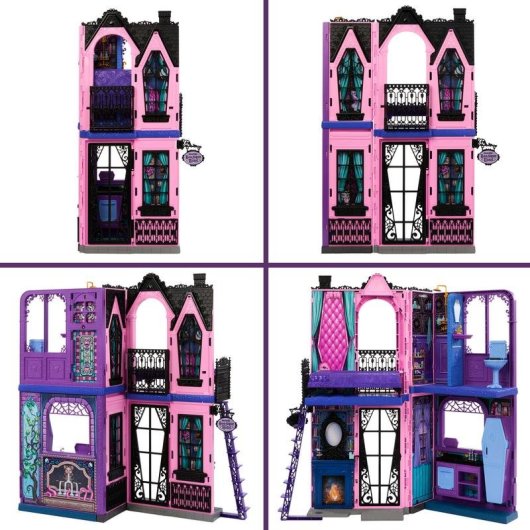 Casa de muñecas Monster High Hotel Buuuutique multicolor 750 mm con 13 accesorios