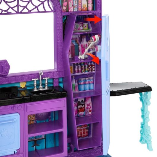 Casa de muñecas Monster High Hotel Buuuutique multicolor 750 mm con 13 accesorios