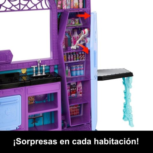 Casa de muñecas Monster High Hotel Buuuutique multicolor 750 mm con 13 accesorios