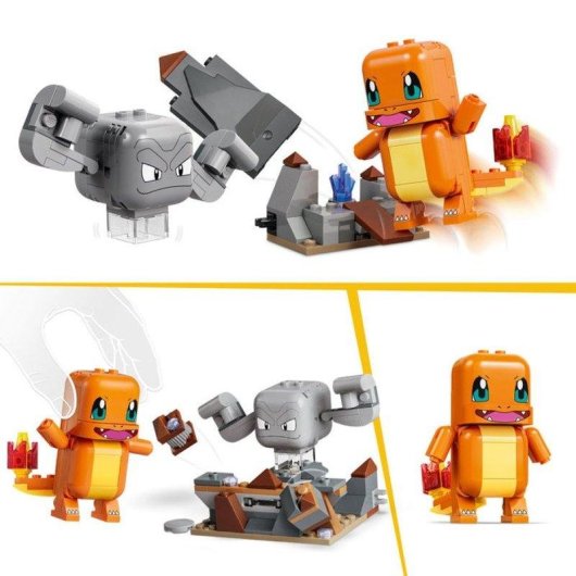 LEGO Pokémon Smart Play 72157 Batalla En La Cueva De Salamèche Y Racaillou 198 pièces