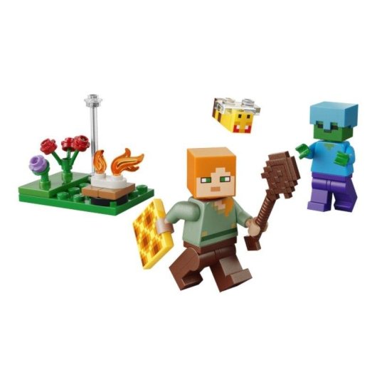 LEGO Minecraft Konflikt am Lagerfeuer von Alex 30732 31 Teile