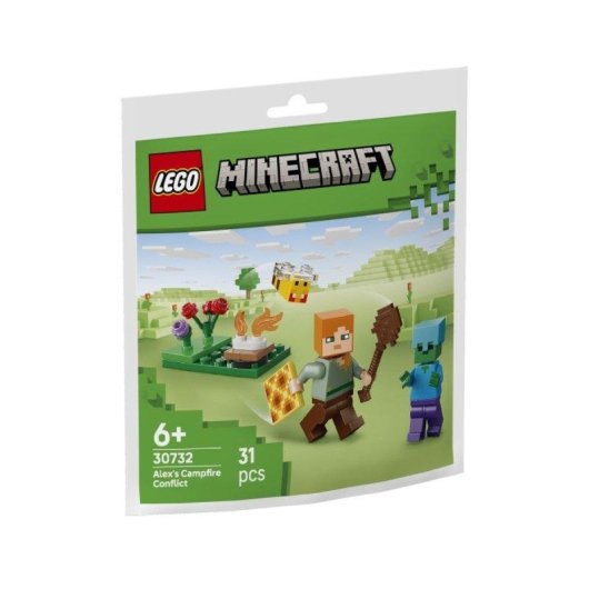 LEGO Minecraft Konflikt am Lagerfeuer von Alex 30732 31 Teile
