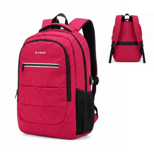 Mochila Subblim City Plus 16" 26L Roja